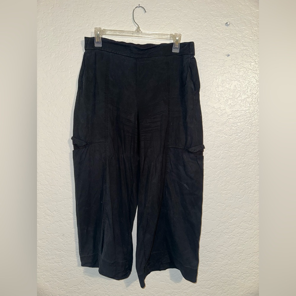 lululemon athletica Black Wide Leg Crop Pants